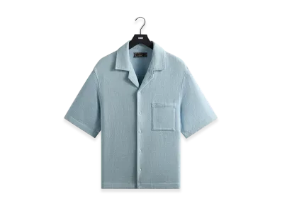 Kith Soft Woven Cropped Beckham Camp Collar Shirt "Light Indigo"