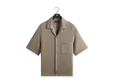 Kith Soft Woven Cropped Beckham Camp Collar Shirt "Folly"