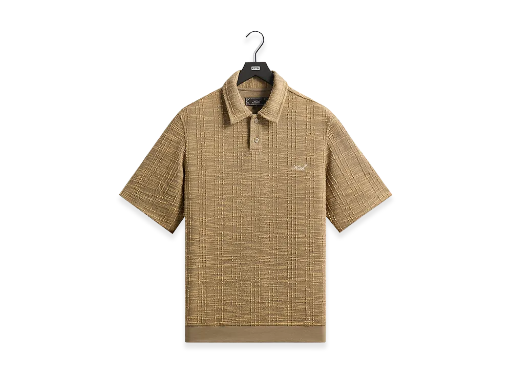 Kith High Twist Tweed Graham Polo "Palomino"
