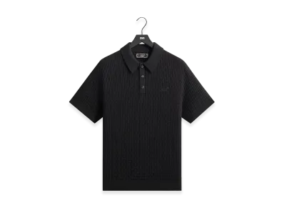 Kith Basket Weave Tilden Polo "Black"