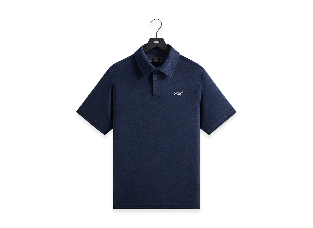 Kith Textured Towel Terry Heathrow Polo "Nocturnal"