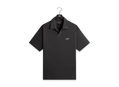 Kith Micro Waffle Drew Polo "Carbon"