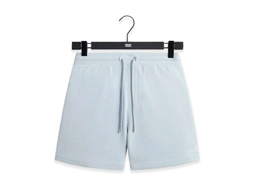 Kith Micro Waffle Graham Short "Light Indigo"