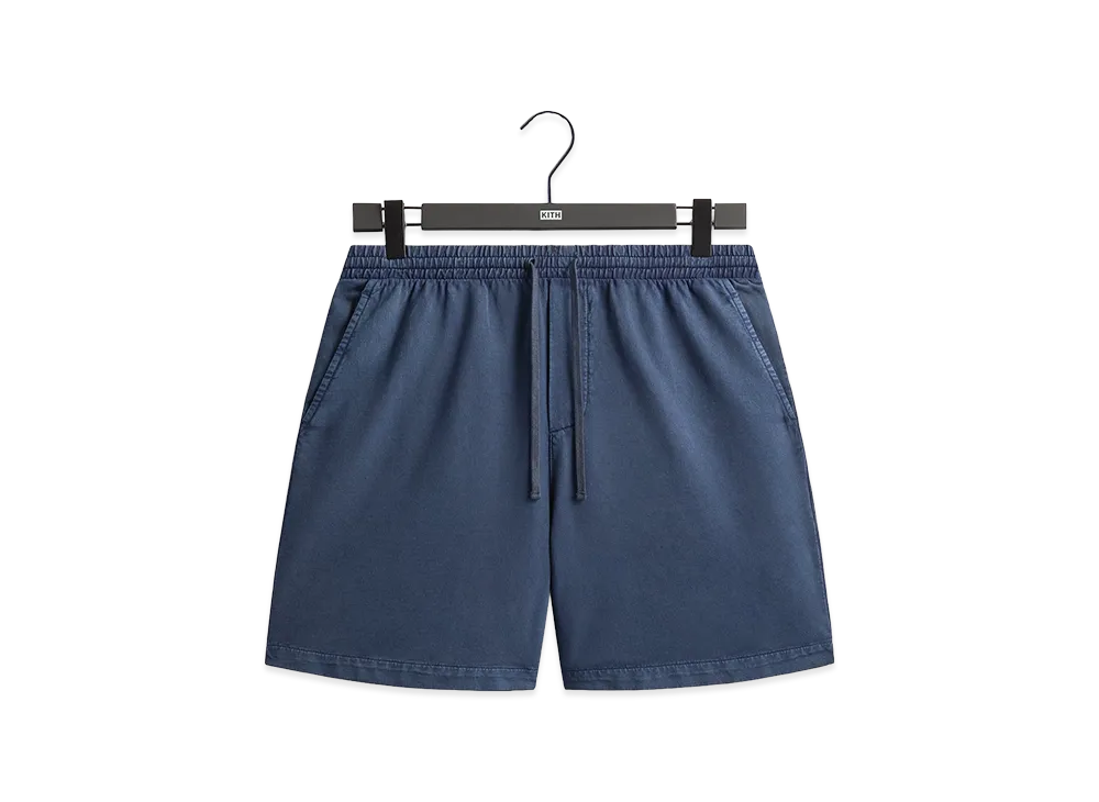 Kith Indigo Micro Fleece Curtis Short "Dark Indigo"
