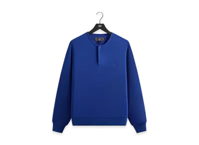 Kith Micro Waffle Long Sleeve Colby Pullover "Current"