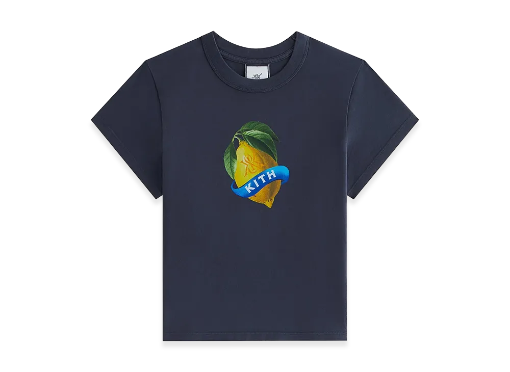 Kith Women's Mulberry Vintage Lemon Tee "Nocturnal"