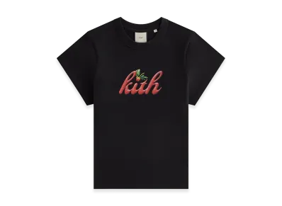 Kith Women's Mulberry Vintage Strawberry Tee "Black"