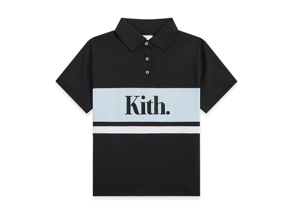 Kith Women's Breda Paneled Polo "Black"