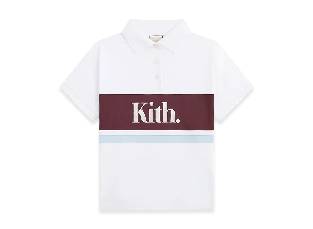 Kith Women's Breda Paneled Polo "White"