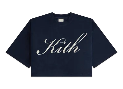 Kith Women's Min Towel Terry Cropped Tee "Nocturnal"