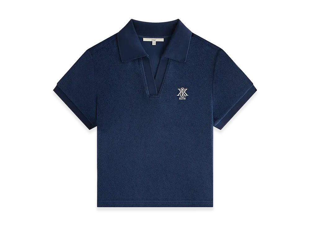 Kith Women's Hedi Towel Terry Polo "Nocturnal"