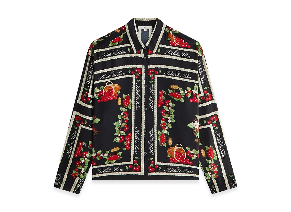 Kith Women's Siena Cherry Button Up Shirt "Black"