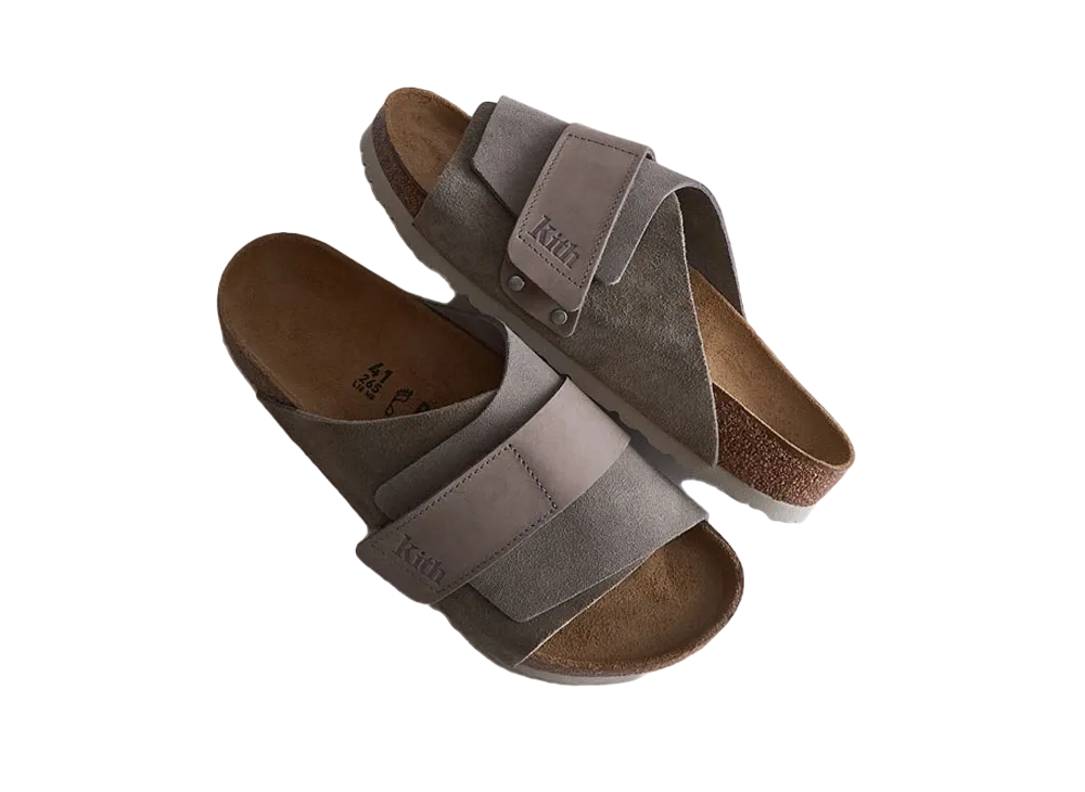 Kith x Birkenstock Kyoto Suede "Taupe"