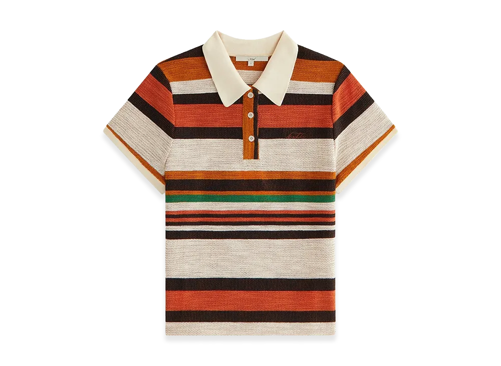 Kith Women's Sansa Stripe Shrunken Polo "Flutter"