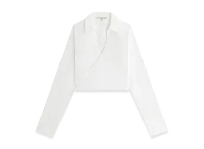 Kith Women's Kairi Poplin Wrap Shirt "White"