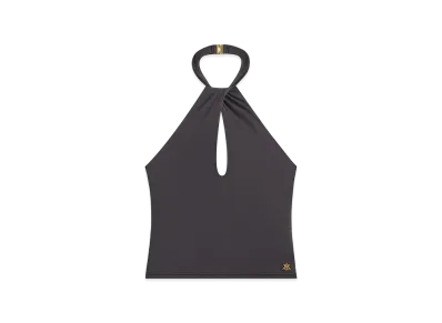 Kith Women's Lea Cross Neck Halter Top "Black"