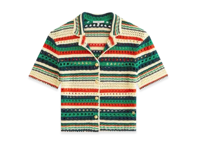 Kith Women's Elena II Eyelet Crochet Shirt "Spirited"