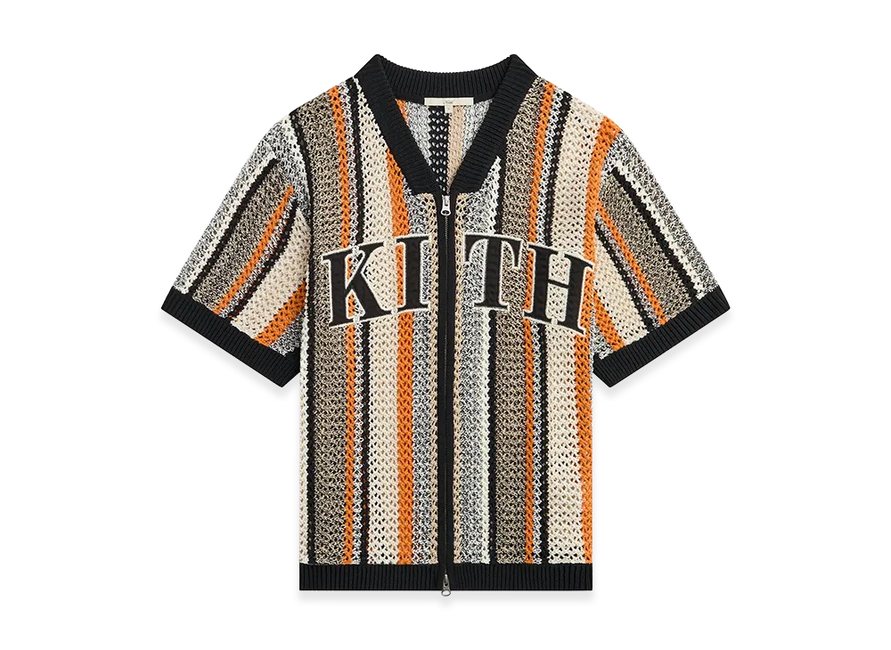 Kith Women's Spencer III Crochet Zip Up Jersey "Ink"