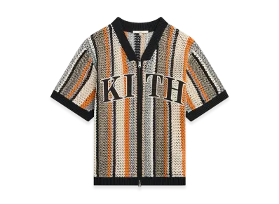 Kith Women's Spencer III Crochet Zip Up Jersey "Ink"