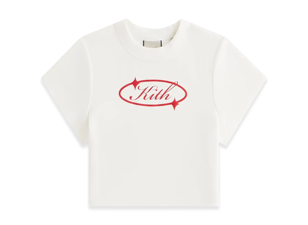 Kith Women's Corvin Kith Gleam Cap Sleeve Tee "White"