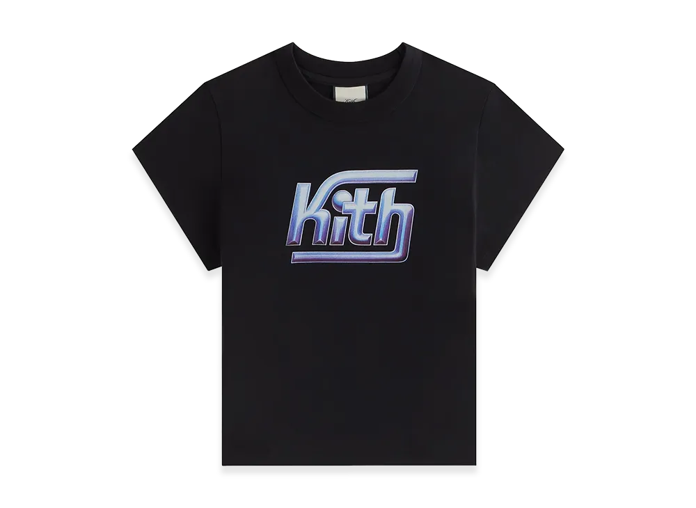 Kith Women's Mulberry Vintage Platinize Tee "Black"