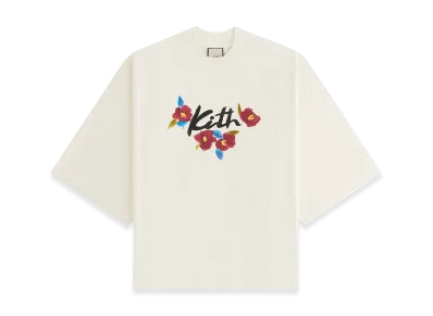 Kith Women's Ruben Brush Floral Tee "Silk"