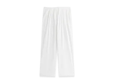 Kith Women's Tahli Poplin Pleated Wide Pant "White"