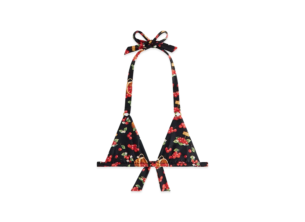 Kith Women's Kenna Cherry Tie Top "Black"