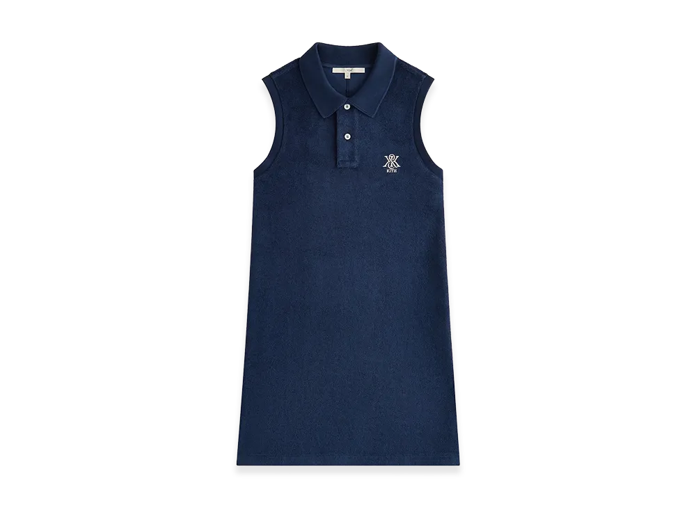 Kith Women's Setton Sleeveless Polo Mini Dress "Nocturnal"