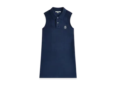 Kith Women's Setton Sleeveless Polo Mini Dress "Nocturnal"