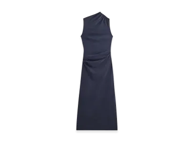 Kith Women's Delphi Draped Sueded Gown "Black"
