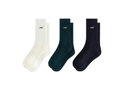 Kith Women's 3-Pack Cotton Classic Crew Socks "Multi"