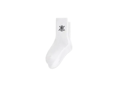 Kith Women's Crest Cotton Mid Crew Socks "White"