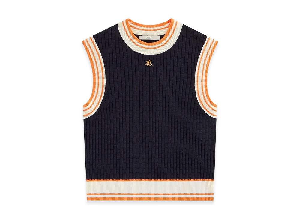 Kith Women's Harter Basketweave Sweater Vest "Ink"