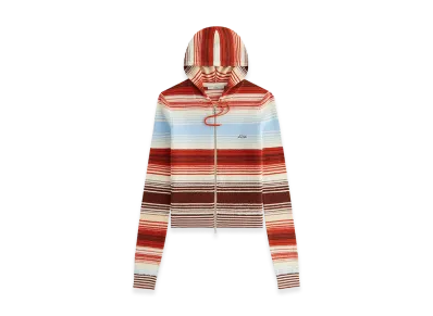Kith Women's Adley Shrunken Multi Sweater Hoodie "Silk"