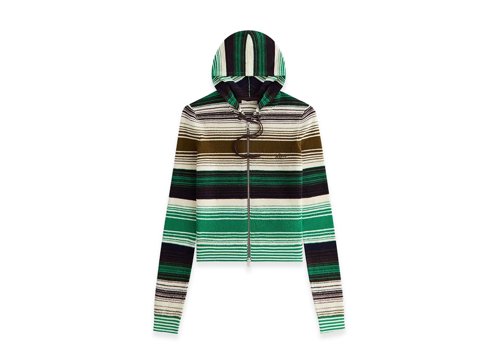 Kith Women's Adley Shrunken Multi Sweater Hoodie "Legacy"