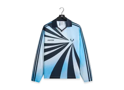 Kith x Lionel Messi x adidas Football Blue Goalkeeper Long Sleeve Tee "Blue"