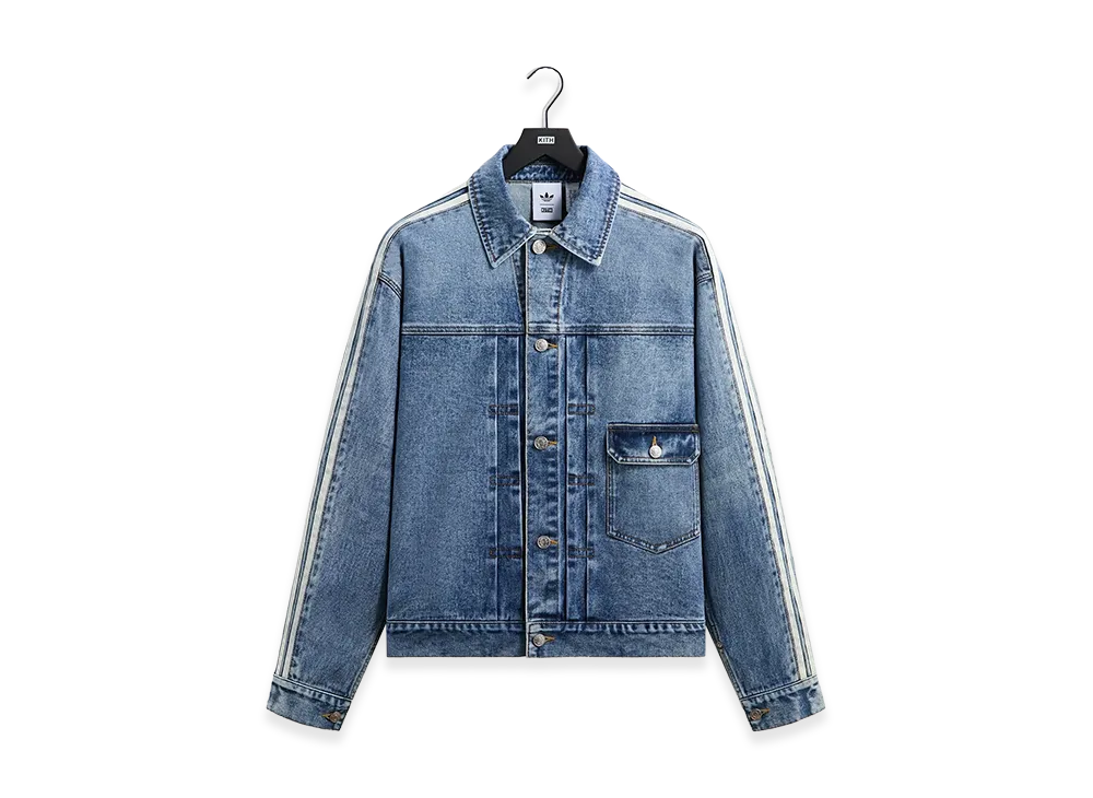 Kith x Lionel Messi x adidas Football Denim Jacket "Aurora/Ink"