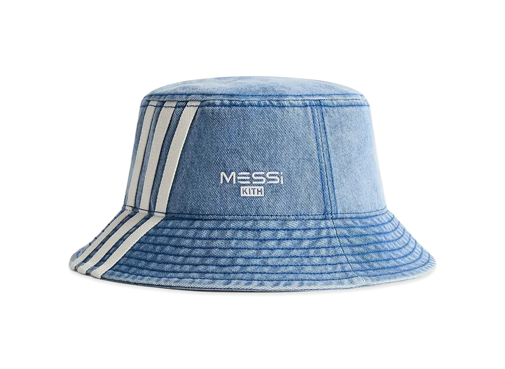 Kith x Lionel Messi x adidas Football Bucket Hat "Aurora/Ink"