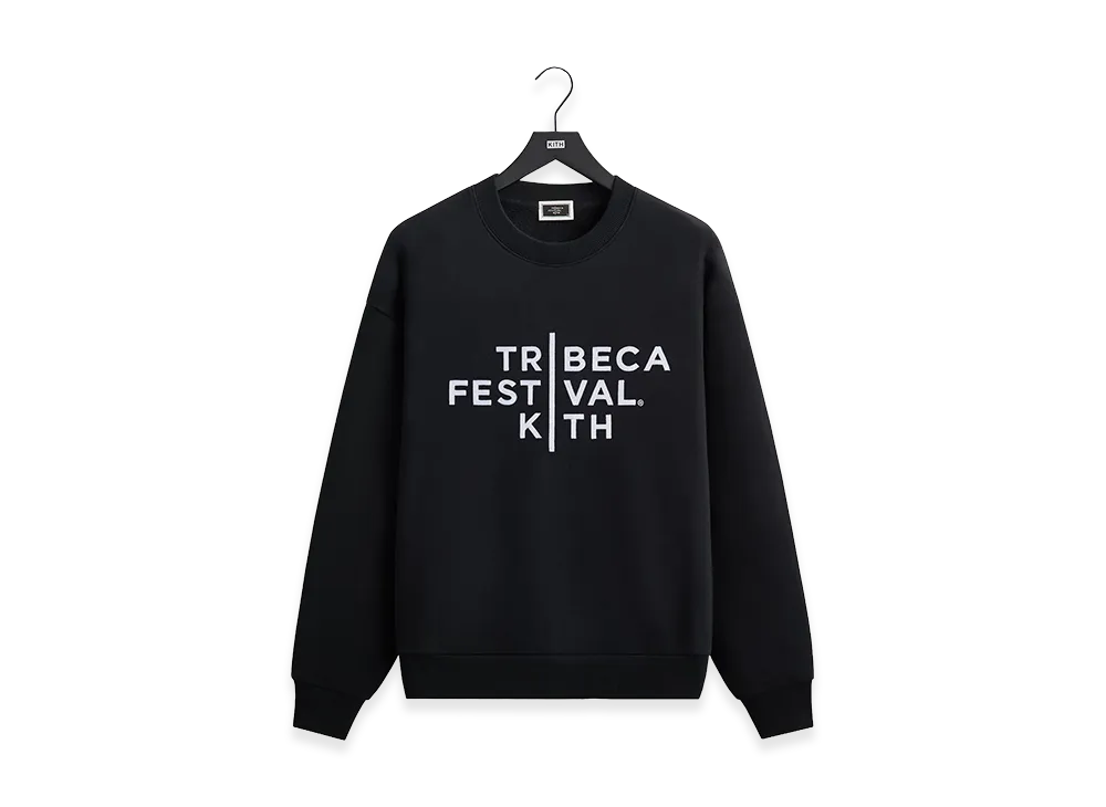 Kith x Tribeca Festival Logo Lockup Nelson Crewneck "Black"