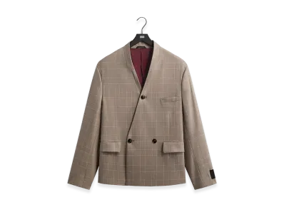 Kith &Kin x Giorgio Armani Single Breasted Collarless Jacket "Dark Ash"