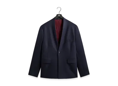 Kith &Kin x Giorgio Armani Cropped Collarless Jacket "Blue/Navy"