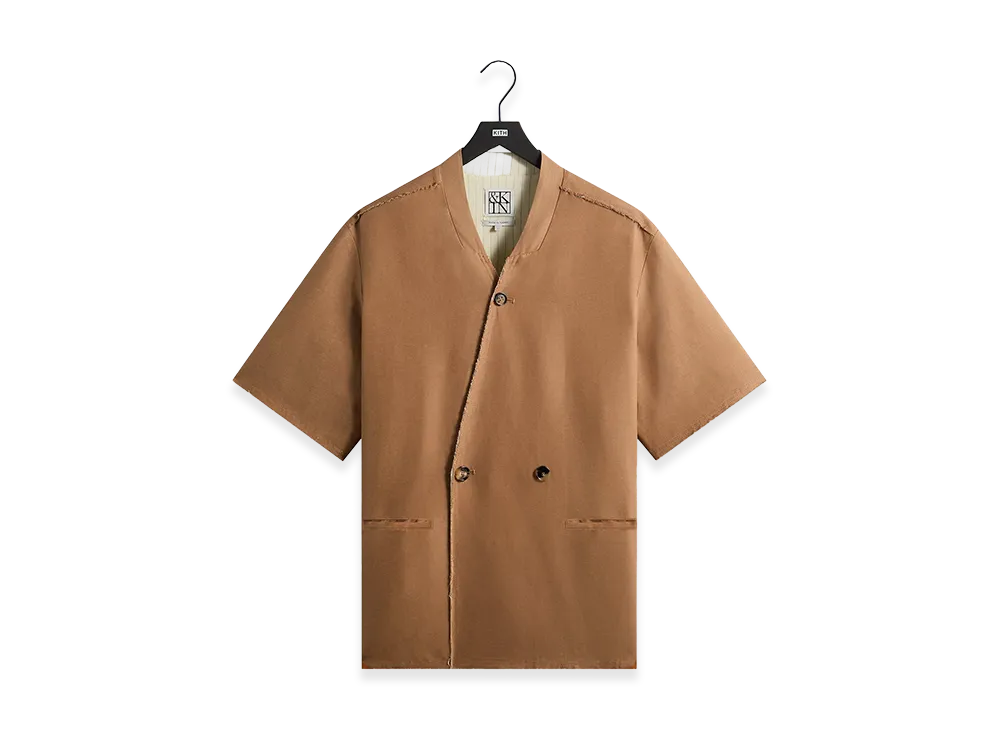 Kith &Kin Linen Viscose Twill Mathis Shirt "Strand"