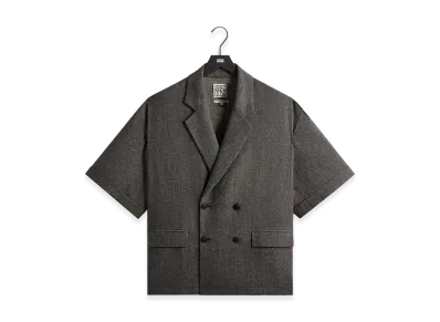 Kith &Kin Textured Linen Ito Blazer "Black Melange"
