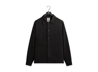 Kith &Kin Textured Viscose Ace Buttondown "Black"