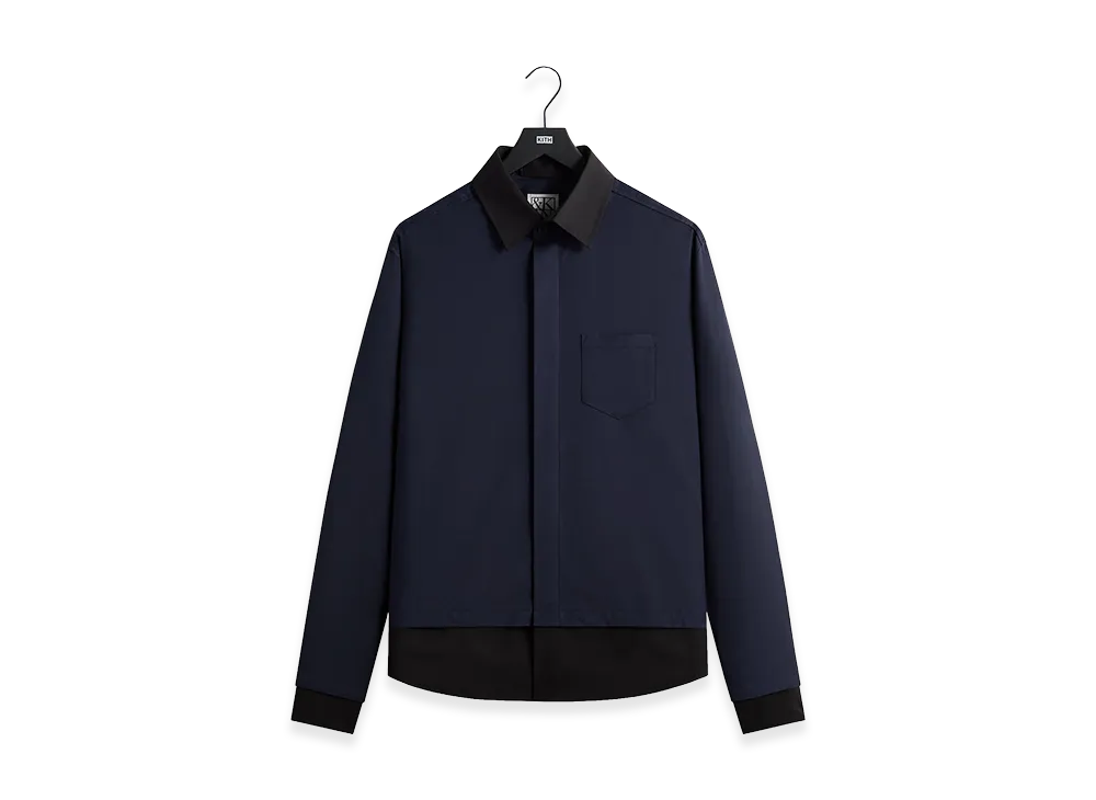Kith &Kin Tropical Wool Nico Shirt "Nocturnal"