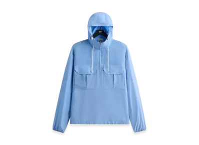 Kith &Kin Washed Silk Habotai Quarter Zip Raj Jacket "Millstream"