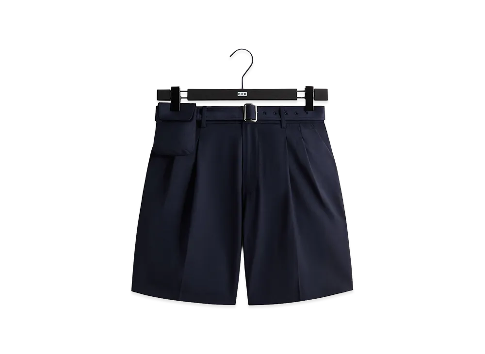 Kith &Kin Tropical Wool Emrys Pleated Short "Nocturnal"