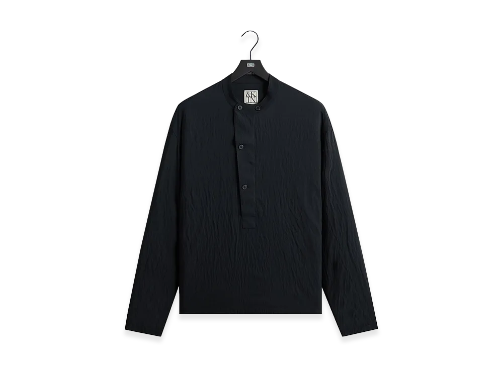 Kith &Kin Wrinkle Cupro Leven Shirt "Black"