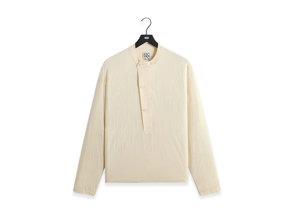 Kith &Kin Wrinkle Cupro Leven Shirt "Sandrift"